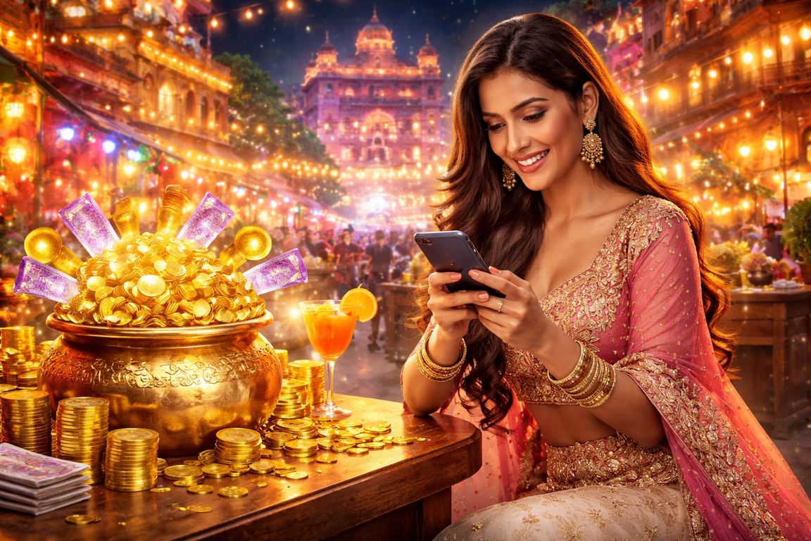 ros2 VIP bonus display showing Indian rupee and casino themes